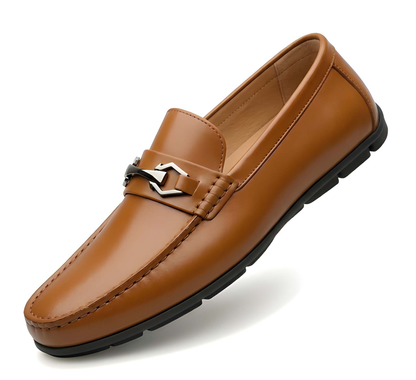 Latest Modern Design Casual Loafers for Men & Boys | Slip-On Daily Wear Shoes (TAN -7)