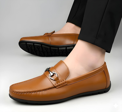 Latest Modern Design Casual Loafers for Men & Boys | Slip-On Daily Wear Shoes (TAN -7)