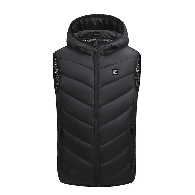 10 Zone Children's Fever Vest Hooded Warmth USB Electric Heating Vest Intelligent Thermostatic Vest