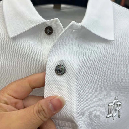 100% cotton high-end breathable short sleeve POLO shirt men 2024summer luxury brand embroidery Paul T-shirt fashion men's wear